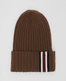 new cotton striped decorative rib knit wool hat fashion designer highend jewelry hat men and women trend casual gift98495843103