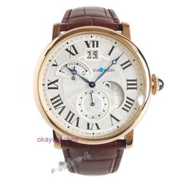 Cartre Luxury Top Designer Automatic Watches Mens Watch Series Rose Gold Mechanical W1556240 with Original Box