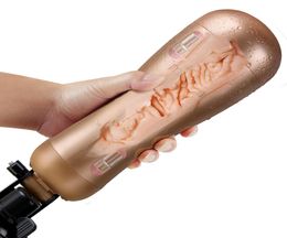 SEXE Rechargeable Hands Male Masturbator With Strong Suction Cup Artificial Vagina Real Pussy Sex Toys for Men Sex Products2653334