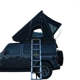 Tents And Shelters Top Ranking 1-4 Person Big Space Hard Shell Camping Rooftop Tent Car Roof With Aluminium Ladder