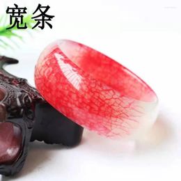 Bangle Jade Bracelet Step By Amazing Ruoxi Star Same Style Chicken Blood Colour Xiuyu Widened Thickened Brac