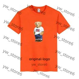 polo shirt Brand Bear Shirts mens t shirts designer Shirt Sports Polo Summer Cotton Fashion Mens Women Tees Black white Clothes 4453