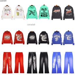 Mens Hoodies Sweatshirts Hoodie Shirt Pants Tracksuit Sweatpants Long Sleeve Pink Set Suit