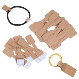 Display 50pcs / 100Pcs Blank Price Tags Necklace Ring Labels Paper Jewelry Display Card Labels Hangtag Stickers Paper