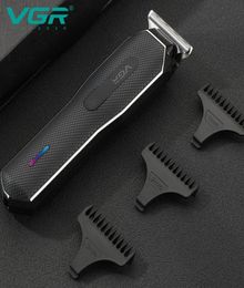 VGR for Men LCD Cutting Machine Shaving Barber Rechargeable Electric Shaver Styling Tool ClipperT220718 T2207258362032