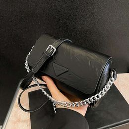 This year's popular chain small for women in 2024, new texture soft surface cylindrical bag, simple and versatile single shoulder crossbody bag 80% factory wholesale