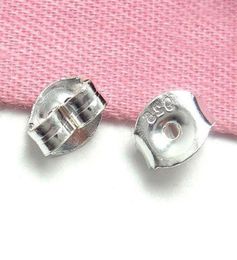 10pairslot 925 Sterling Silver Earring Back Stoppers Connectors Jewellery Findings Components For DIY Craft Gift AP7361474690