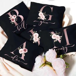 Storage Bags Customised Name Makeup Bag Personalised Bride Wedding Box Gift Leisure Travel Toilet Wash For Teacher's Day