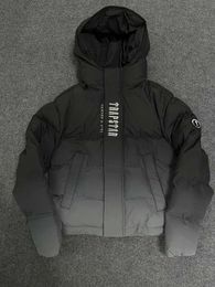 Men's Jackets Trapstar London Decoded Hooded Puffer 2.0 Gradient Black Jacket Men Embroidered Thermal Hoodie Men Winter Coat Tops1ul1