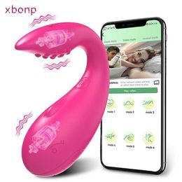 Other Health Beauty Items APP Bluetooth Control Vibrator for Women Clitoris G Spot Dildo Massager 2 Motors Vibrating Love Panties s for Adults Y240503