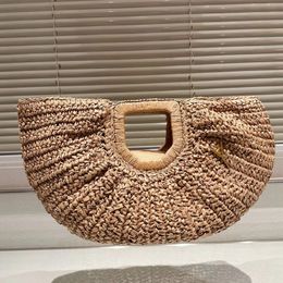 Designer Tote Bags Woven Fashion Handbag Grass Weaving Summer Luxury Womens Handbags Party Clutch Beach Bag