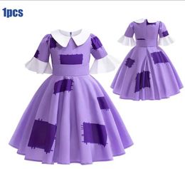Girl's Dresses 2024 Amazing Digital Circus Girl Princess Dress 4-10 Childrens Printed Clothing Childrens Party Halloween Carnival ClothingL2405