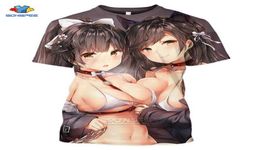 SONSPEE Summer Sexy Body Cartoon Loli Tshirt Man 3D Print Anime Game Azur Lane T Shirt Women Gym Clothing Harajuku Style Top X1573586