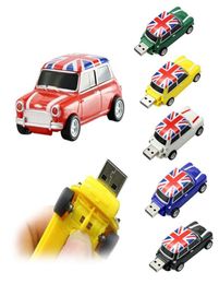 England Mini Cooper Car Personalised Pendrive 32GB Removable USB 20 Flash Drive 4 16 32 64 128 8gb Pen drive Plastic Stick newsto6235524