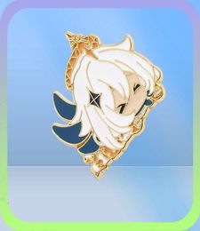 Pins Brooches Genshin Impact Hard Enamel Metal Brooch Women Men Game Jewellery Badge Kawaii Cartoon Figure Souvenir Cosplay Gift Fo57387268