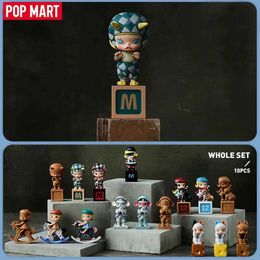 Blind box MART MOLLY Anniversary Statues Classical Retro Series Mystery Box 1PC/10PCS POPMART Blind Box Cute Collectible Art Toy T240506