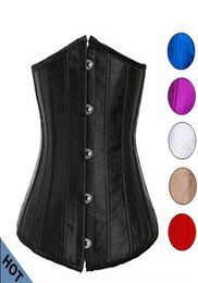 Woman Sexy Cupless Underbust Corset S6XL Plus Size Waist Trainer Corsets Corselet Top Kopcet BlackRedWhitePinkPurple Color3738552