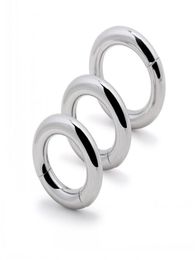 Male penis ring Cockrings Magnetic stainless steel scrotum bondage weight ball stretcher cockring rings adult CBT Toys3050688