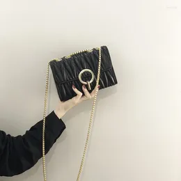 Shoulder Bags Chain Design Small Bag 2024 Fashion Brand Trending PU Leather Women's Handbag And Purses Crossbody