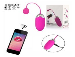 USB Recharge Massager Bluetooth Vibrator Wireless Smartphone App Remote Control Vaginal Vibrating Eggs Adult Toys Clit egg vibrado5486600