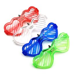 Light Kids Up LED Shape Heart Toys Christmas Party Supplies Decoration Glowing Sunglasses Glasses
