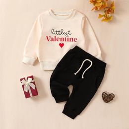 Clothing Sets Toddler Baby Boys Clothes 0-3Y Infant Outfits Cartoon Letter Print Long Sleeve Sweatshirts Pants Tracksuits 2Pcs