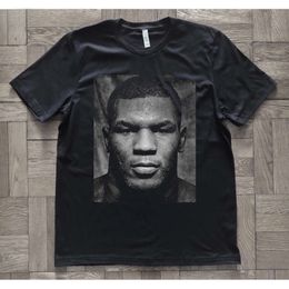 Boxing Champion Mike Tyson Portrait Printed Fans T-Shirt Hiphop Style Fashion Brand Streetwear 855