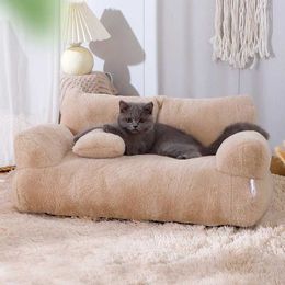 Cat Beds Furniture Four Seasons Universal Winter Warm Large Pet Cat Sofa Detachable and Washable Pet Kennel Pet Supplies Large d240508