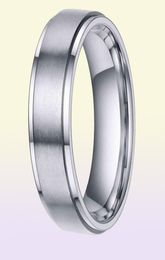 Tigrade 68mm Silver Color Tungsten Carbide Ring Men Black Brushed Wedding Band Male Engagement Rings For Women Fashion bague6861586