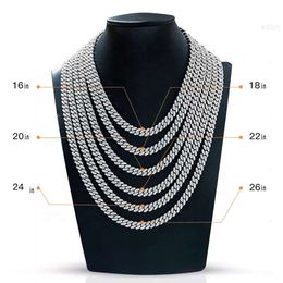 Moissanite Hip Hop Jewellery 925 Sterling Silver Diamond Mens Womens Cuban Necklace Link Chain