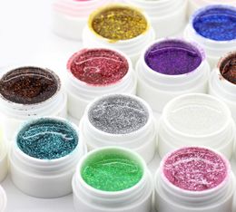 Whole 3D Colourful Polish Gel Longlasting Soakoff UV Nail Glitter Summer Nail Gel Soak off Lacquer Nail Art Decorations 24 C8489462