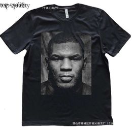 Boxing Champion Mike Tyson Portrait Printed Fans T-Shirt Hiphop Style Fashion Brand Streetwear 414