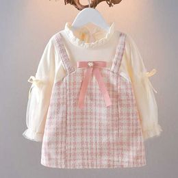 Girls Dresses Childrens and Girls Dress Elegant Princess Clothing Fashionable Plain Puff Sleeves Preschool Dress Wedding Party Baby Dress Childrens Cl