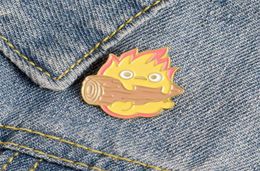 Cassifer Enamel Anime Pins Brooches Fire Elf Badge For Bag Lapel Pin Buckle Howling Jewellery Gift For Friends AB8414251145