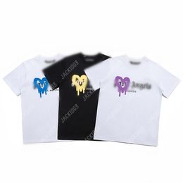 Palm PA 24SS Summer Letter Printing Love Spray Paint Logo T Shirt Boyfriend Gift Loose Oversized Hip Hop Unisex Short Sleeve Lovers Style Tees Angels 2170 HOB