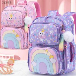 Backpacks waterproof Children School Bag for Girls Primary princess school backpack Orthopaedic Backpacks schoolbag WX66565