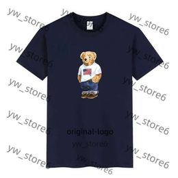 polo shirt Brand Bear Shirts mens t shirts designer Shirt Sports Polo Summer Cotton Fashion Mens Women Tees Black white Clothes 1935