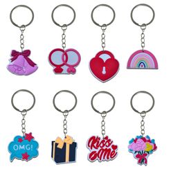 Keychains Lanyards Valentines Day Ii Keychain Key Chain For Girls Boys Ring Keyring Suitable Schoolbag Christmas Gift Fans Women Drop Otuv3