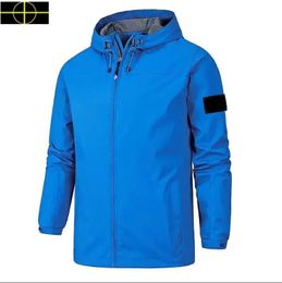 stone jacket island plus size coat Designer's New Men's Rushsuit Men's Long Sleeve Casual Sports Brand Zipper Outdoor Waterproof Coat Men's Dress cp Jacket a3