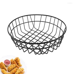 Bowls Wire Basket Vegetable Fruit Baskets Stainless Steel Portable Mini Picnic Banana Holder Reusable Snack Platter For