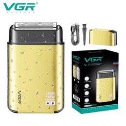 VGR Shaver Professional Electric Razor Waterproof Shaving Machine Portable Beard Trimmer Digital Display for Men V359 240423