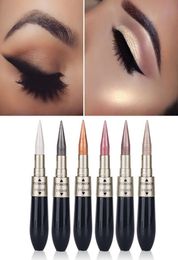 Heng Fang Charming Eyeshadow Eyeliner Combination 2in1 Doubleend Waterproof Eye Makeup Easy to Wear Shimmer Soft Silky Eyes Color3690008