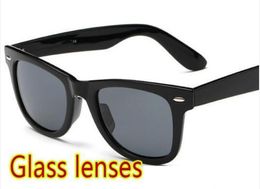 summer men Beach sunglasses GLASS LENSES cycling glasses women Bicycle Glass driving Sunglasses 8color cheap SMALL 7665967