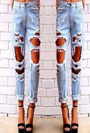 2015081401 2015 Nuovo jeans di moda donna azzurra novità azzurra skinny full lungh lunghi