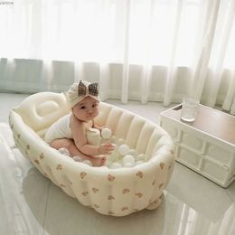 Bathing Tubs Seats New childrens swimming pool home bathroom bathtub childrens inflatable bathtub baby inflatable bathtub indoor WX