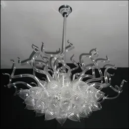 Chandeliers Chihuly Style Art Glass Chandelier For Bedroom Decor Wedding Centrepieces Multi Coloured Ceiling Light