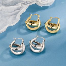 Hoop Earrings KOFSAC Stereoscopic Hollowed Round Ball For Women's Temperament 925 Silver Jewelry Cool Unique French Earring