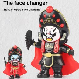 Miniatures Sichuan Opera Face Changing Doll Ornament Traditional Chinese Opera Face Doll Culture and Art Face Makeup Doll Face Changer