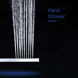 Bathroom Shower Heads ABS Plastic Single Function High Pressure Bar Shape Faucet Accessory Bathroom Hand Shower Head