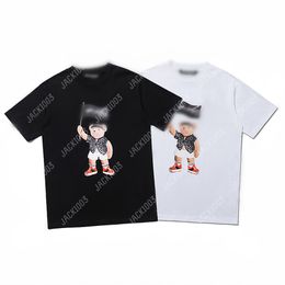 Palm PA 24SS Summer Letter Printing Broke Beheaded Flag BEAR Logo T Shirt Boyfriend Gift Loose Oversized Hip Hop Unisex Short Sleeve Lovers Style Tees Angels 2153 SNV